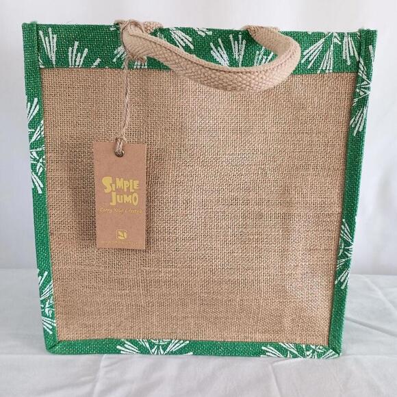Handbags - Simple Jumo 100% natural jute shopper tote New